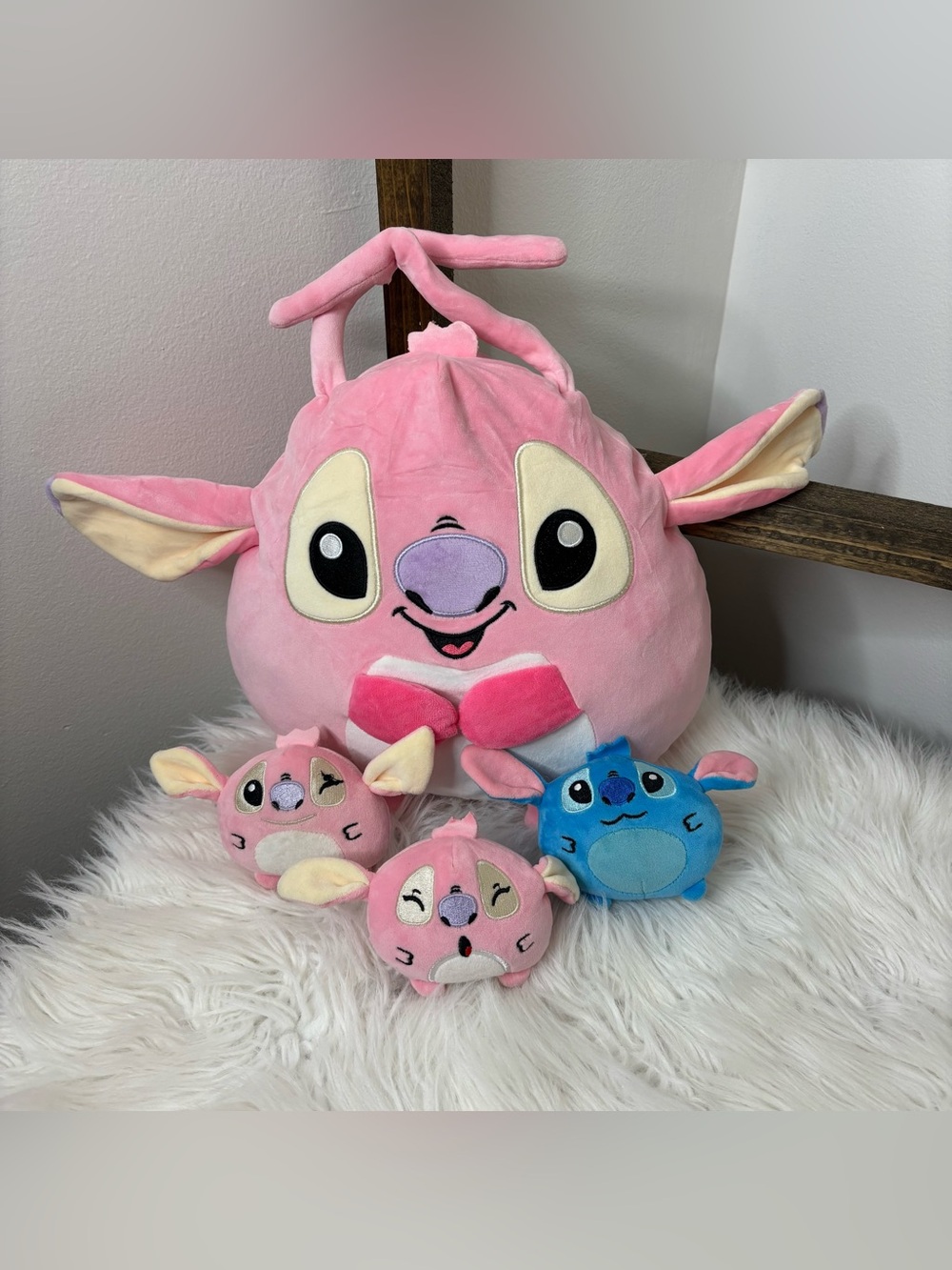 Disney Lilo & Stitch Angel Plush with 3 Baby Plushes